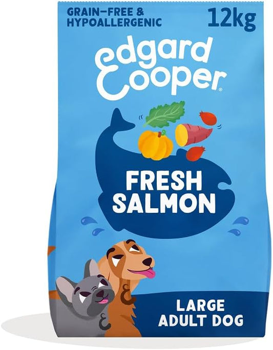 Edgard & Cooper Dry Dog Food for Large Breed Adult Dogs – Fresh Salmon – 12KG