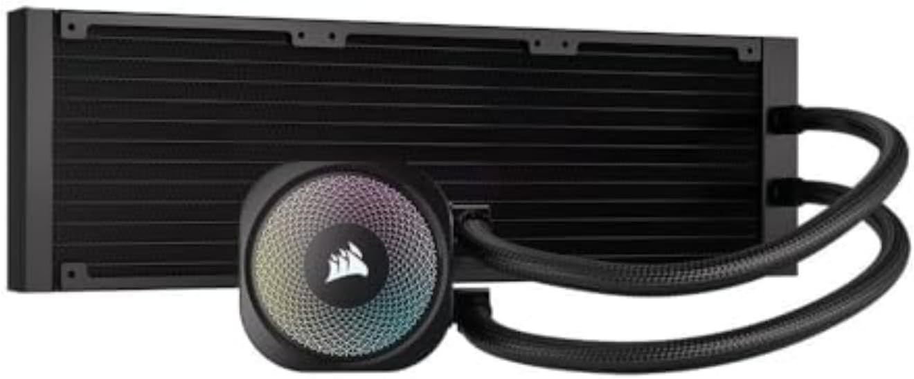 Corsair Nautilus 360 RS ARGB Liquid CPU Cooler - 360mm AIO Low-Noise Triple Fan (CW-9060089-WW