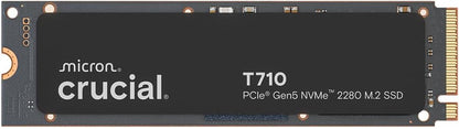 Crucial T710 2TB PCIe 5.0 NVMe M.2 2280 Internal Solid State Drive - SSD (CT2000T710SSD8-01)