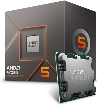 AMD Ryzen 5 8400F Desktop Processor (6-Core, 12-Thread, Up to 4.7 GHz Boost, Socket AM5)