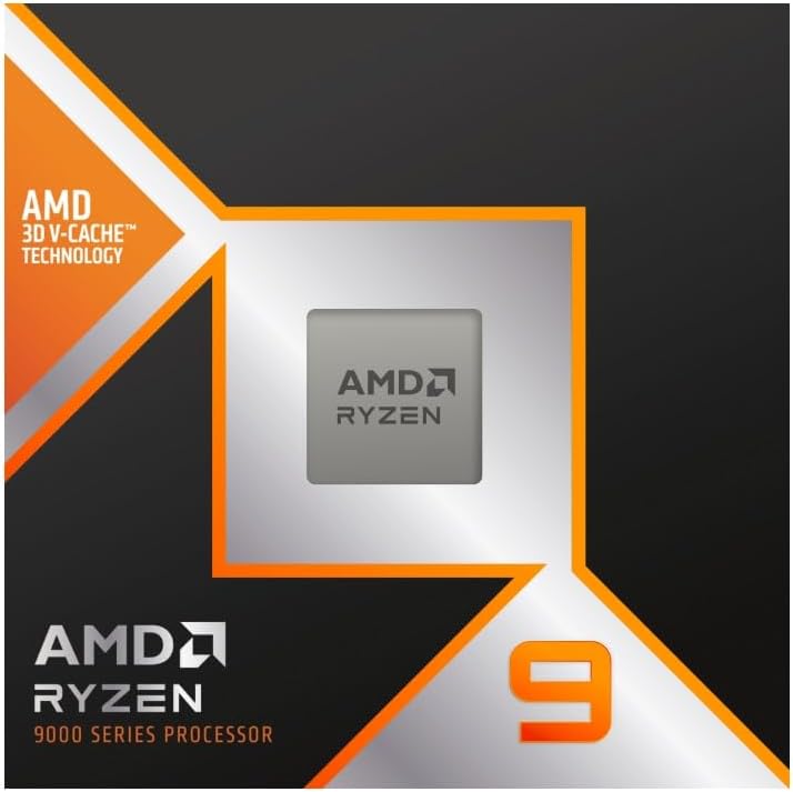 AMD Ryzen 9 9950X3D Gaming & Content Creation Desktop Processor (16-Core, 32-Thread, 144MB Cache)