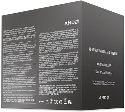 AMD Ryzen 5 8400F Desktop Processor (6-Core, 12-Thread, Up to 4.7 GHz Boost, Socket AM5)