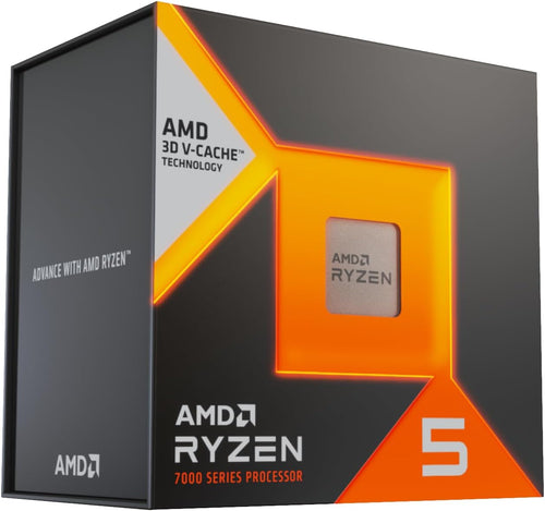 AMD Ryzen 5 7500X3D Processor with 3D V-Cache Technology (6-Core, 12-Thread, 96MB L3 Cache, AM5)