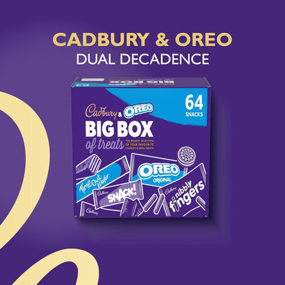 Cadbury & OREO Big Box of Treats, 64 Assorted Chocolates, 1618g