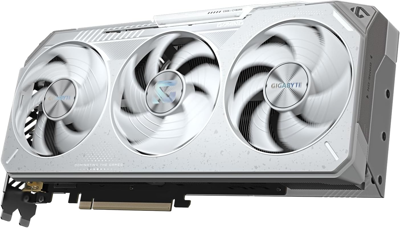 Gigabyte Radeon RX 9070 XT GAMING OC ICE 16G White Graphics Card - 16GB GDDR6 PCI-E 5.0 (GV-R907XGAMINGOCICE-16GD)