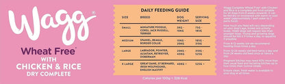 Wagg Wheat Free Complete Dry Adult Dog Food Chicken & Rice – 12KG