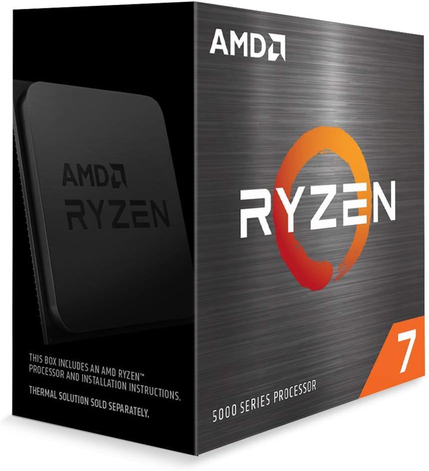 AMD Ryzen 7 5800X Desktop Processor (8-Core, 16-Thread, Up to 4.7 GHz Boost, Socket AM4)