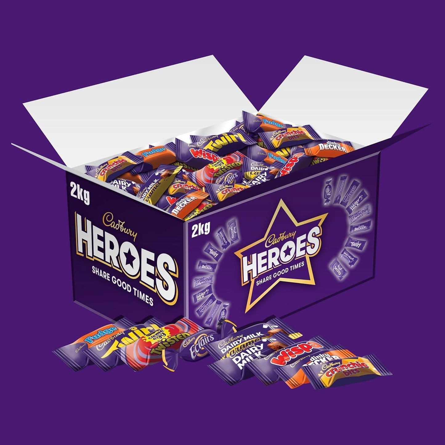 Cadbury Heroes Chocolate Bulk Share Box, 2kg