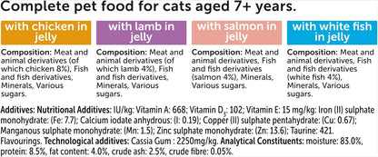 FELIX Original Senior 7+ Mixed Selection in Jelly Wet Cat Food – 120 x 85g