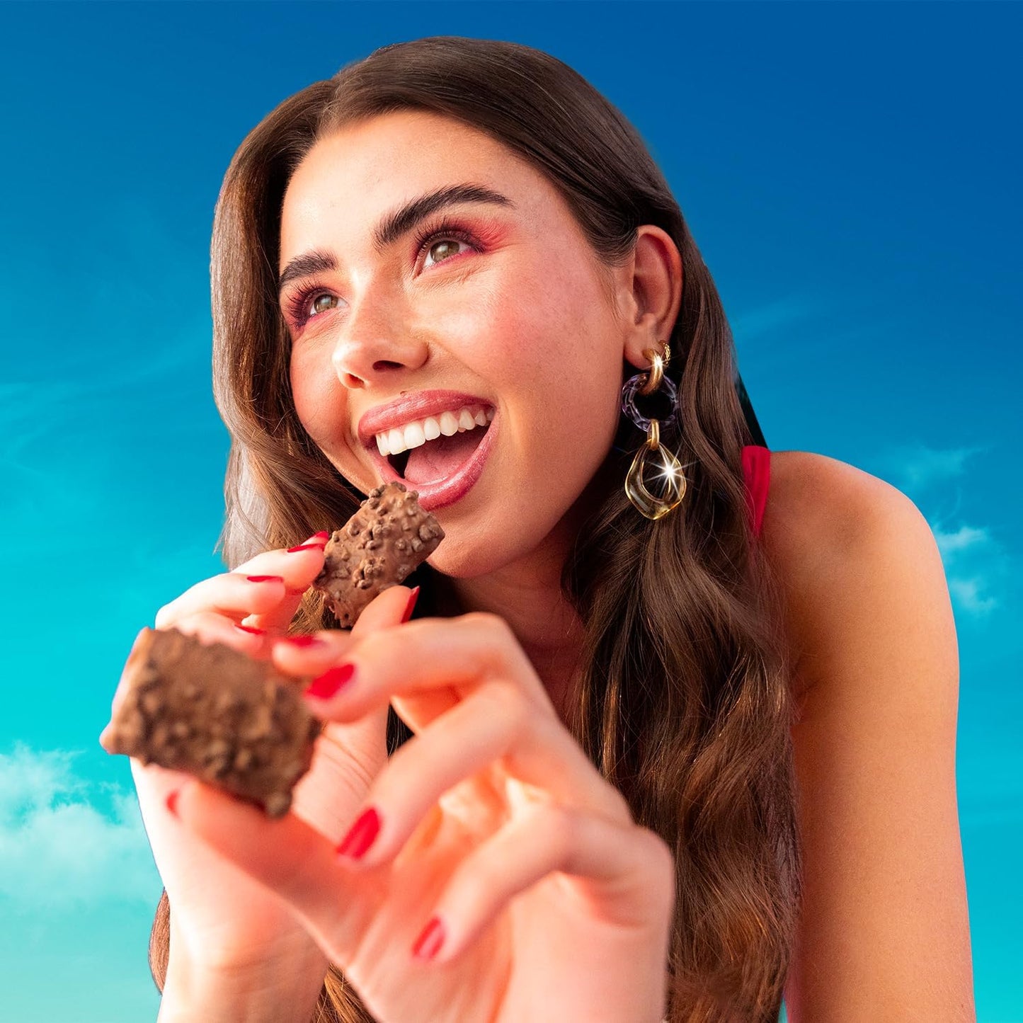More Protein Satisbites – Dark Chocolate Caramel Brownie, 12 x 2 x 25g, High Protein Snack, No Added Sugar
