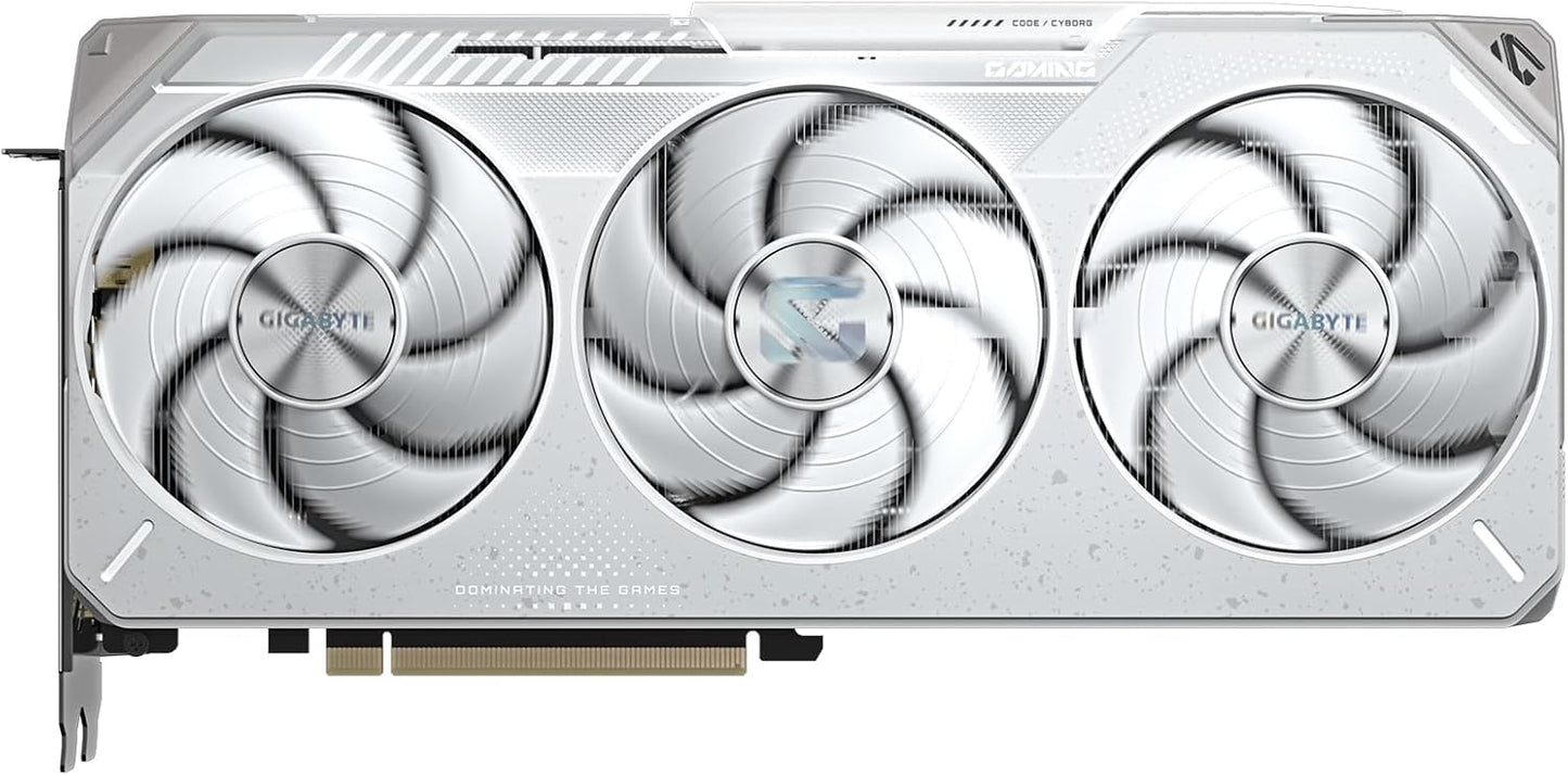 Gigabyte Radeon RX 9070 XT GAMING OC ICE 16G White Graphics Card - 16GB GDDR6 PCI-E 5.0 (GV-R907XGAMINGOCICE-16GD)