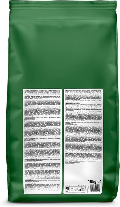 by Amazon Complete Dry Cat Food with Chicken, Turkey & Vegetables – 10KG