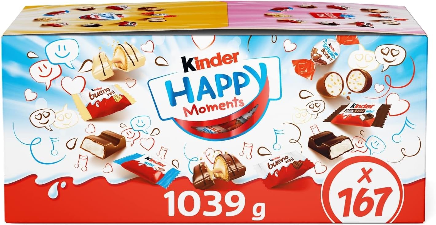 Kinder Happy Moments Chocolate Gift Box – Classic Kinder Chocolates, 1kg