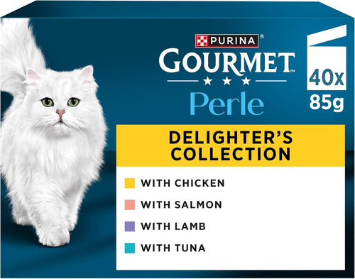 GOURMET Perle Delighters Collection in Gravy Wet Cat Food – 40 x 85g