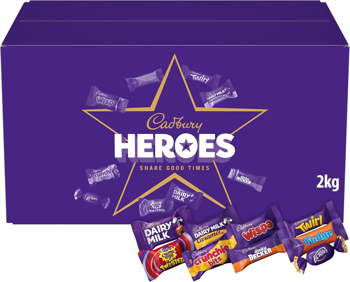 Cadbury Heroes Chocolate Bulk Share Box, 2kg