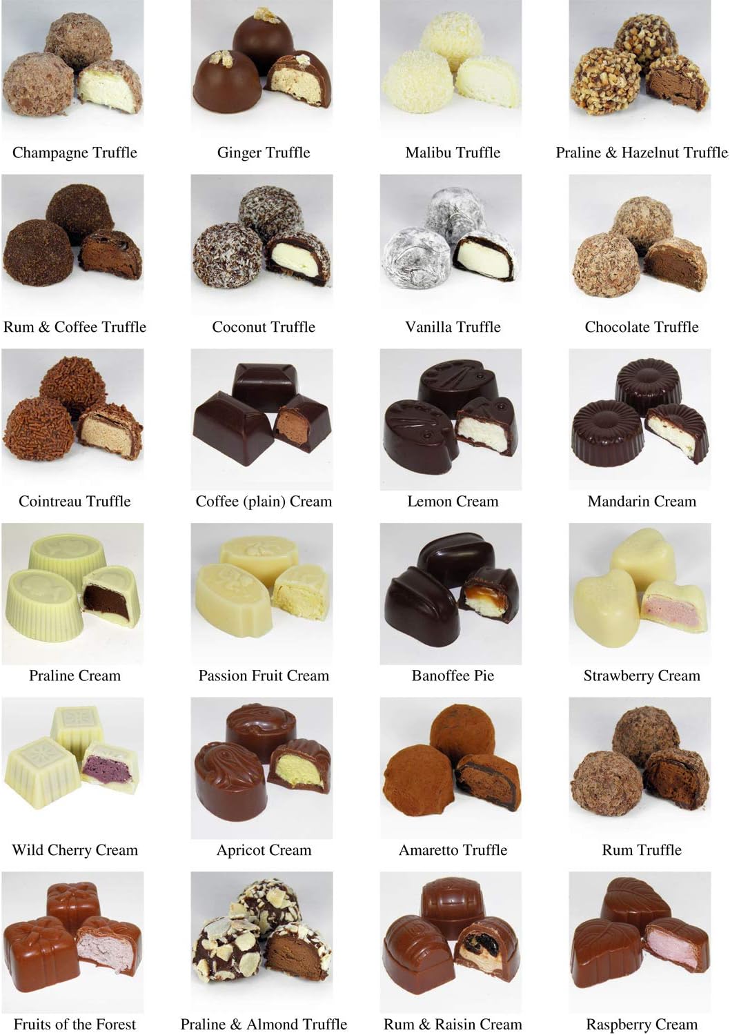 Hamiltons Burgundy Luxury Belgian Ballotin – 24 Handmade Chocolates, 280g