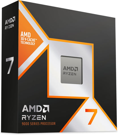 AMD Ryzen 7 9800X3D 8-Core 16-Thread Desktop Processor with 3D V-Cache - Socket AM5 (100001084WOF)