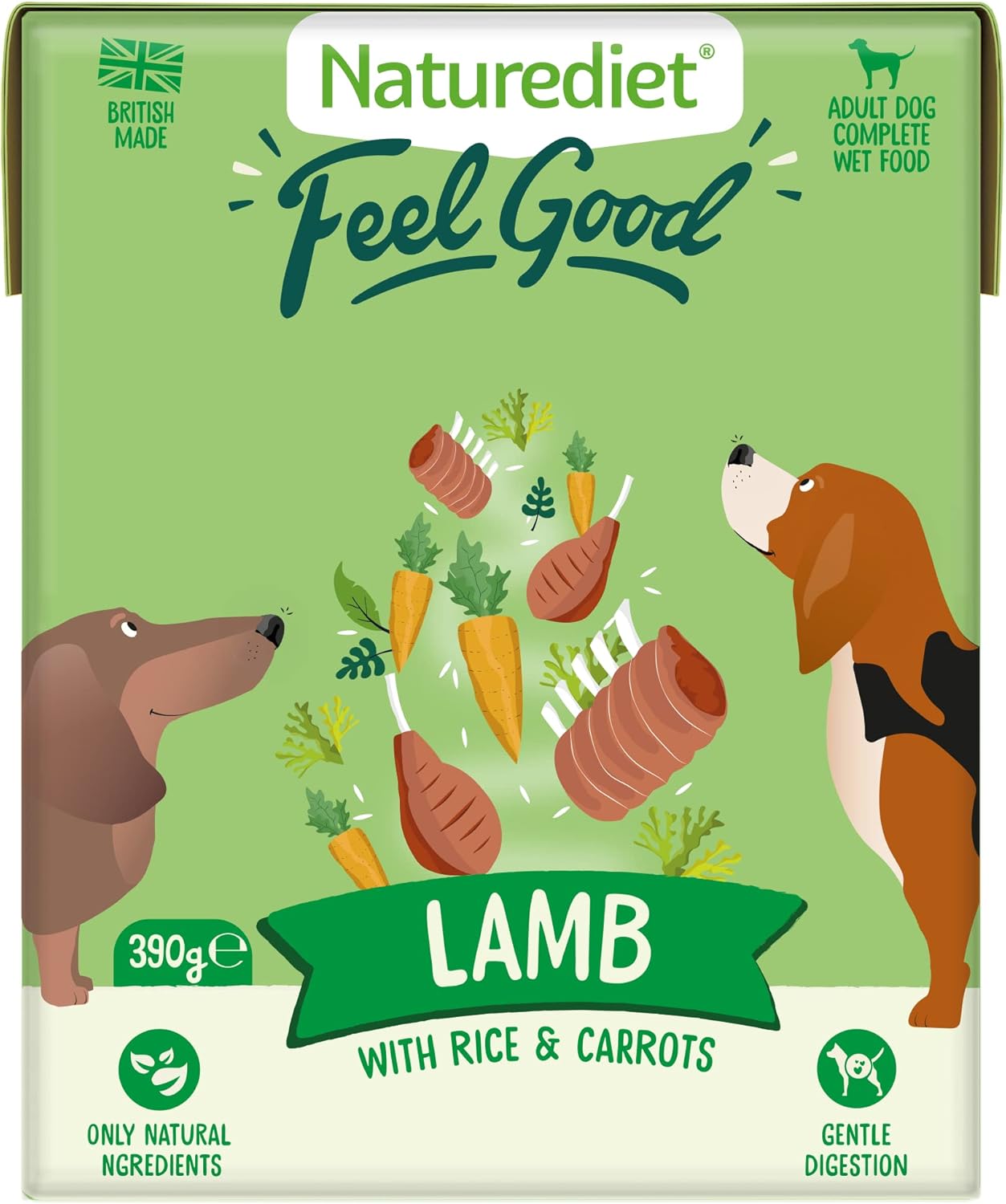 Naturediet Feel Good Wet Dog Food Selection Pack – 16 x 390g