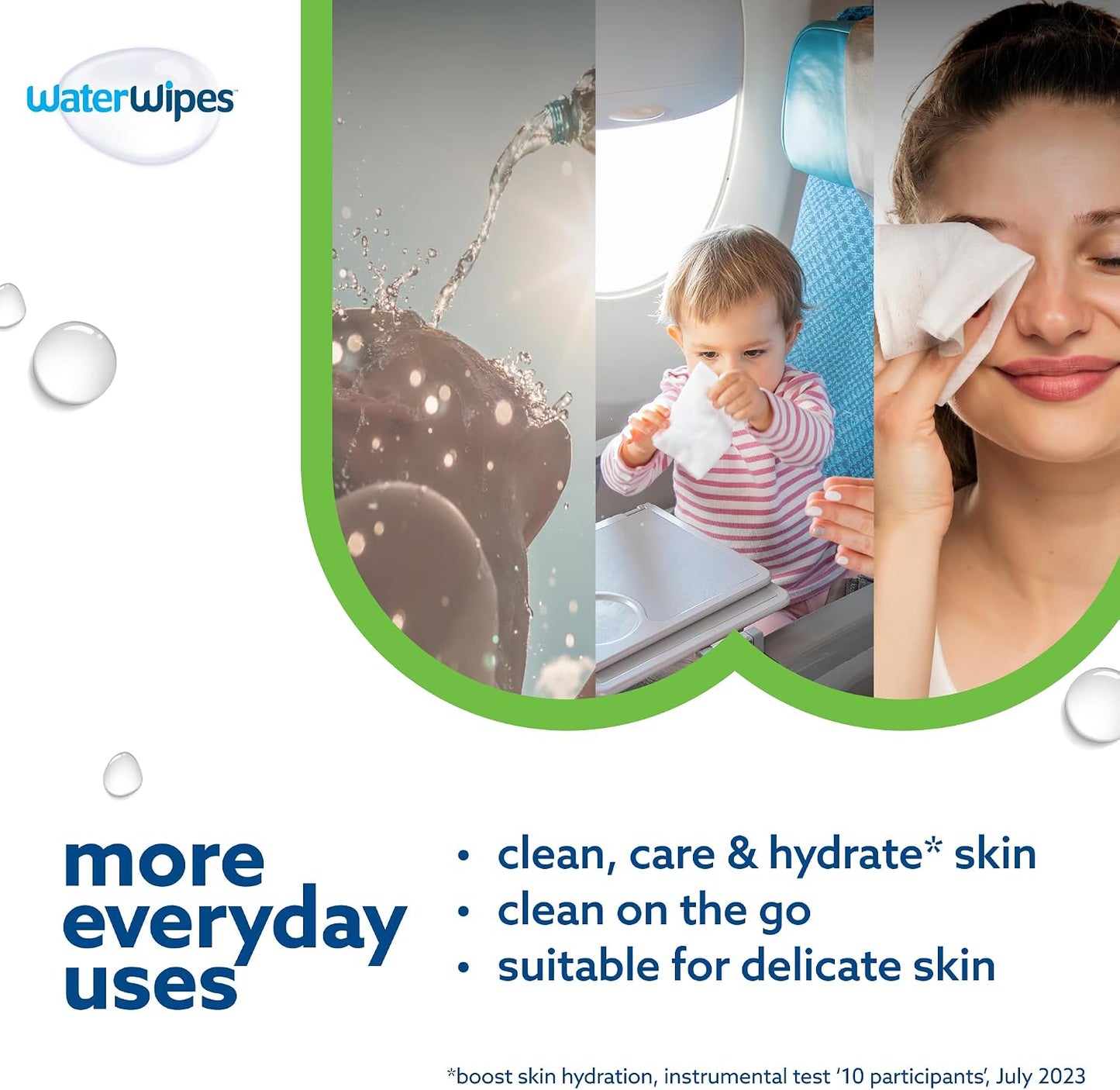 WaterWipes Sensitive+ Hydrating Boost Wipes – 12 Pack | 99% Purified Water | Unscented