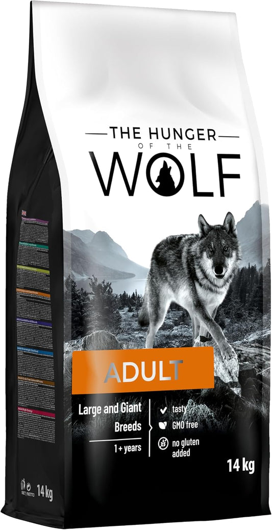 The Hunger of the Wolf Dry Dog Food for Large & Giant Breeds – Chicken – 14KG