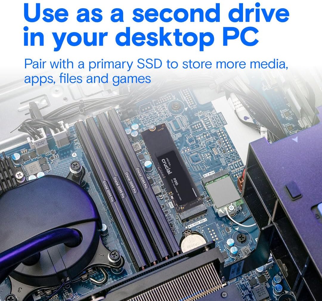 Crucial P310 2TB PCIe Gen4 NVMe M.2 2280 Internal Solid State Drive - SSD (CT2000P310SSD801)