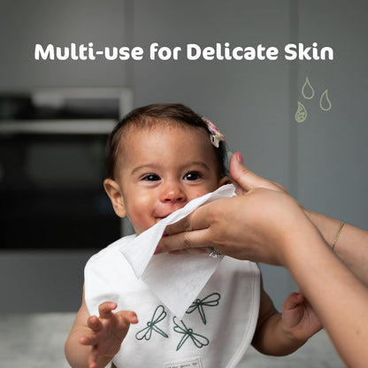 Naty Baby Wipes – 98% Purified Water, Hypoallergenic, Plastic Free & Compostable, Fragrance Free, 672 Wipes