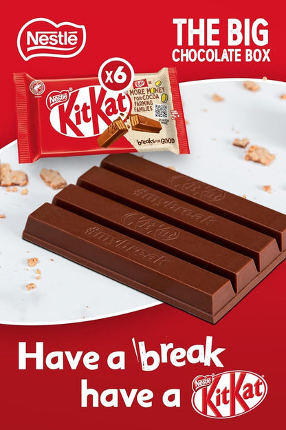 Nestlé Big Chocolate Box 30 Bars – Assorted Chocolate Bars Multipack, KitKat, Aero, Yorkie & Munchies, 1.3kg