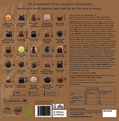 Holdsworth Chocolates Gift Box Luxury Assortment – Classic Chocolate Gift Set 300g