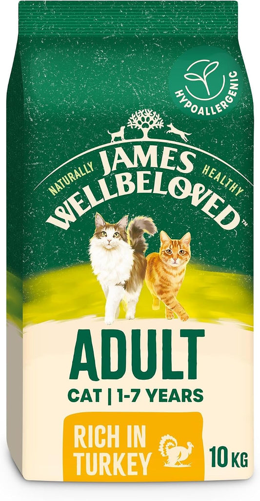 James Wellbeloved Hypoallergenic Adult Dry Cat Food Turkey – 10KG