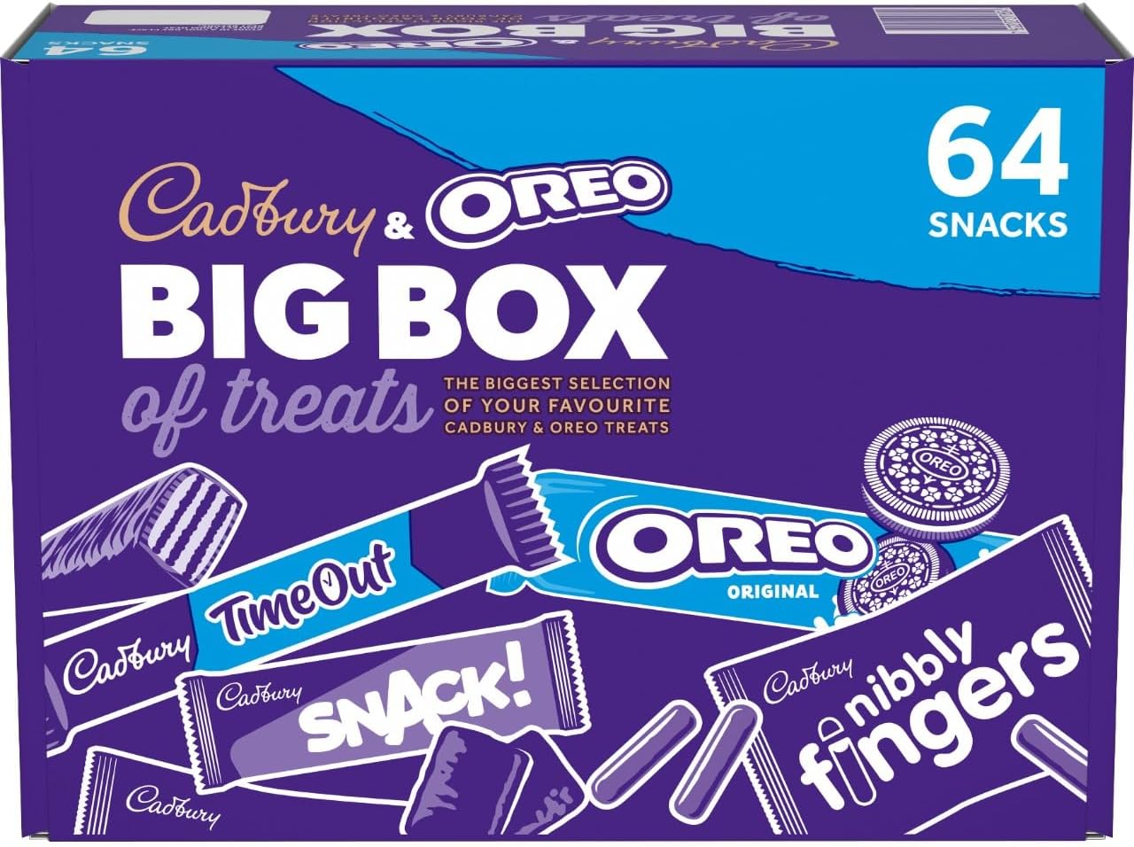 Cadbury & OREO Big Box of Treats, 64 Assorted Chocolates, 1618g