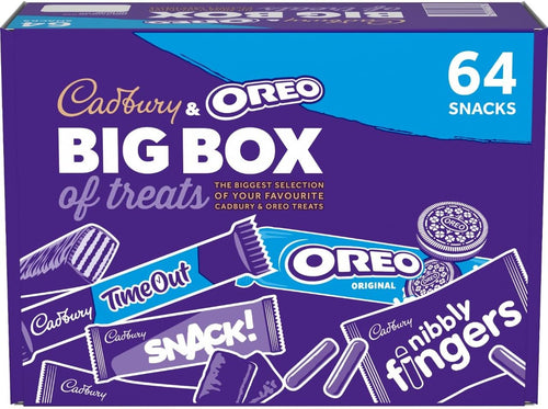 Cadbury & OREO Big Box of Treats, 64 Assorted Chocolates, 1618g