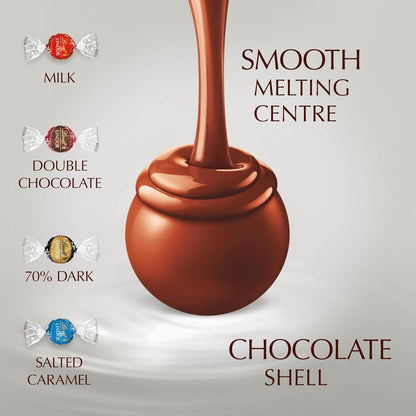 Lindt Lindor Silver Assorted Chocolate Truffles – 1kg Bag