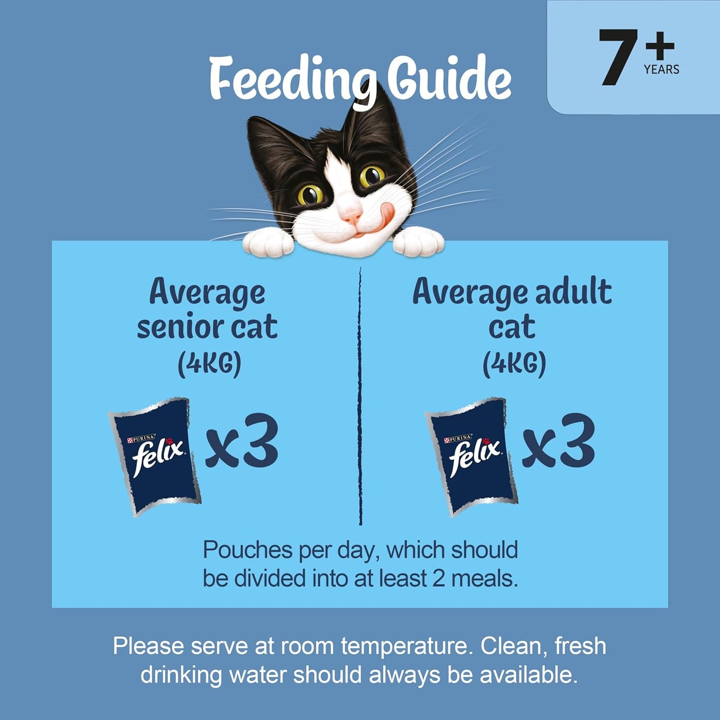 FELIX Original Senior 7+ Mixed Selection in Jelly Wet Cat Food – 120 x 85g