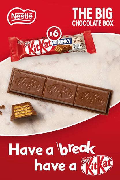 Nestlé Big Chocolate Box 30 Bars – Assorted Chocolate Bars Multipack, KitKat, Aero, Yorkie & Munchies, 1.3kg