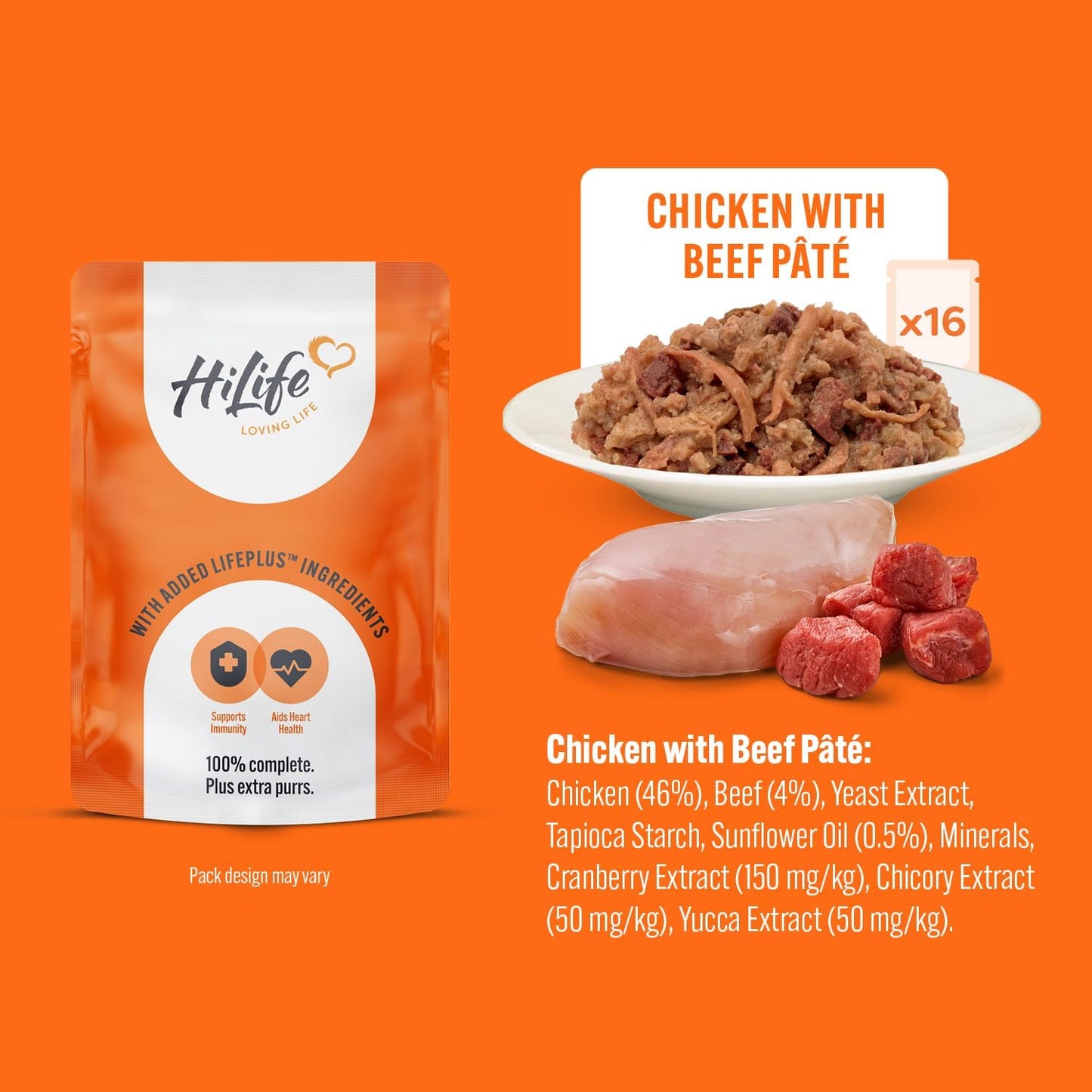 HiLife It's Only Natural – The Big Chicken One in Jelly – 32 x 70g