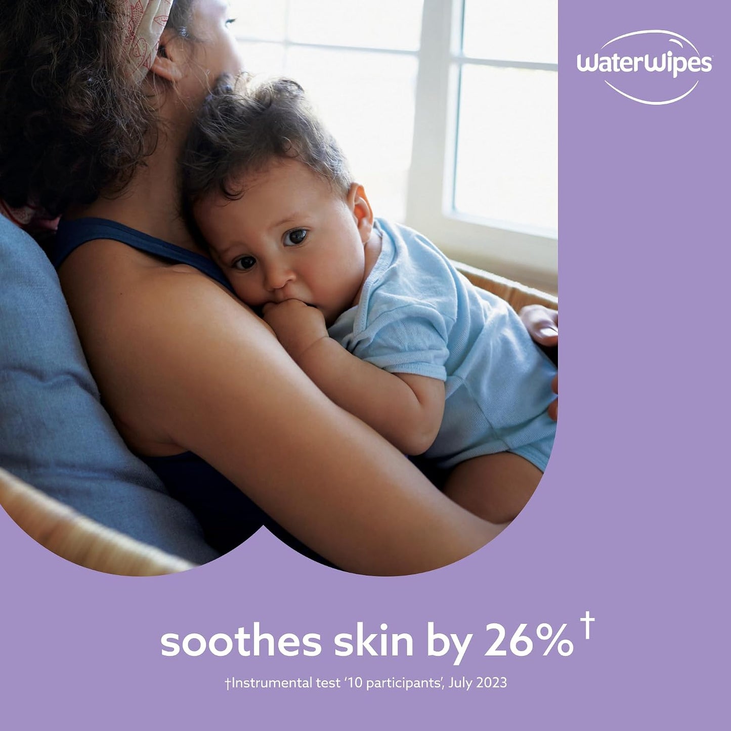 WaterWipes Sensitive+ Soothing Wipes – 12 Pack | 99% Purified Water | Unscented
