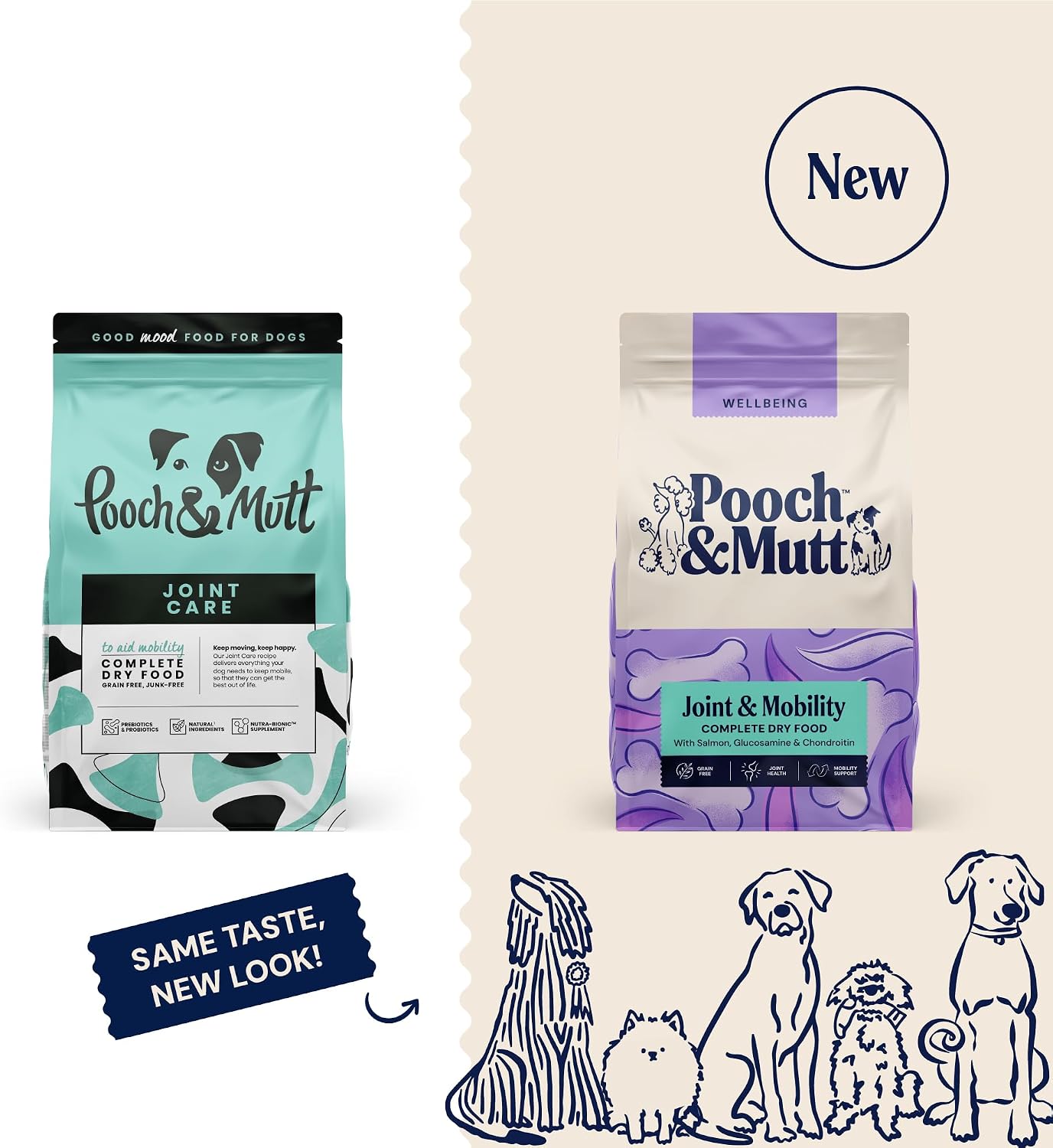 Pooch & Mutt Joint Care Dry Dog Food – Salmon & Sweet Potato 10KG | Grain-Free & Joint Support