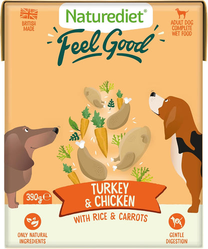 Naturediet Feel Good Wet Dog Food Selection Pack – 16 x 390g