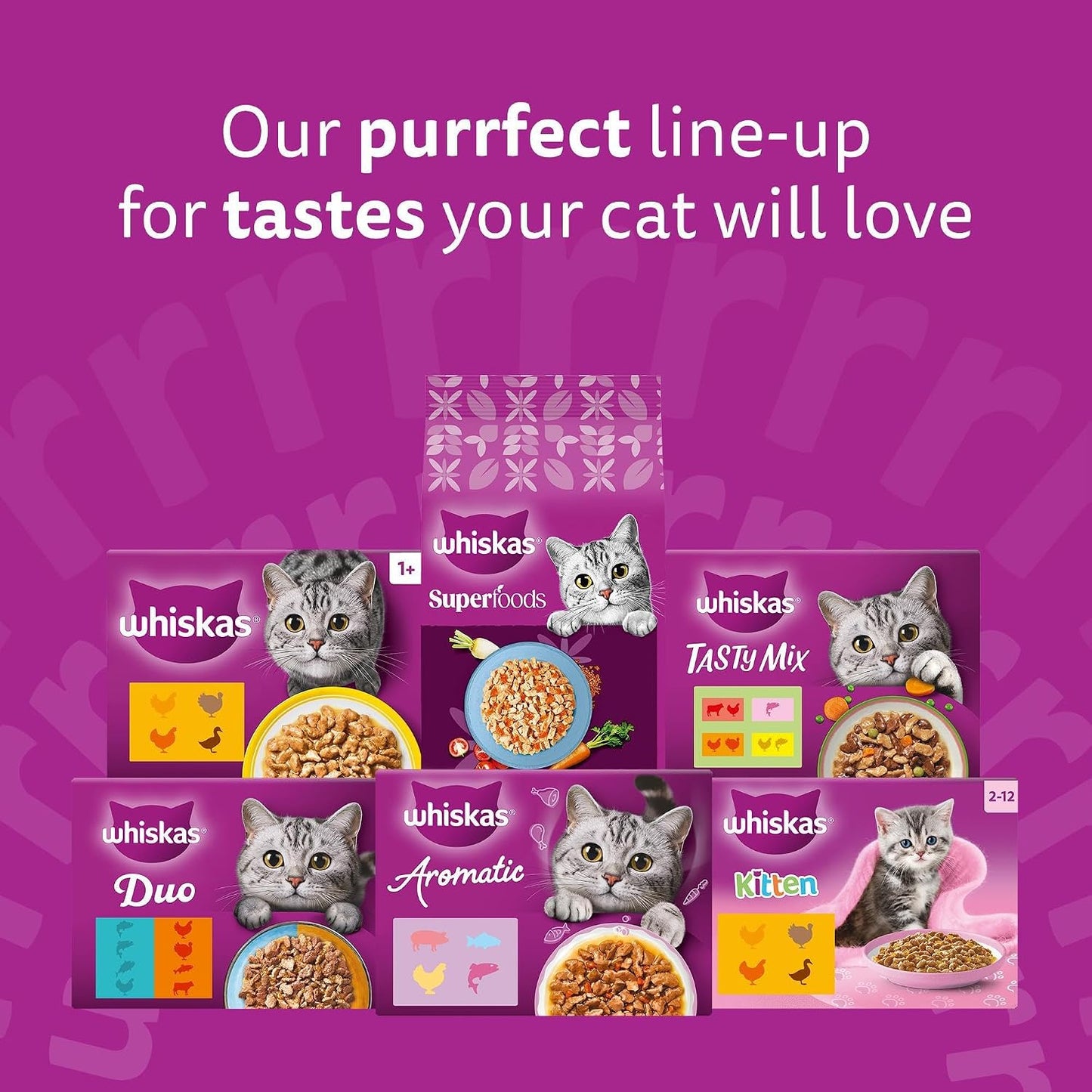 WHISKAS 1+ Adult Wet Cat Food Limited Edition Variety Pack – 80 x 85g
