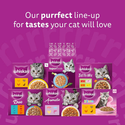 WHISKAS 1+ Adult Wet Cat Food Limited Edition Variety Pack – 80 x 85g