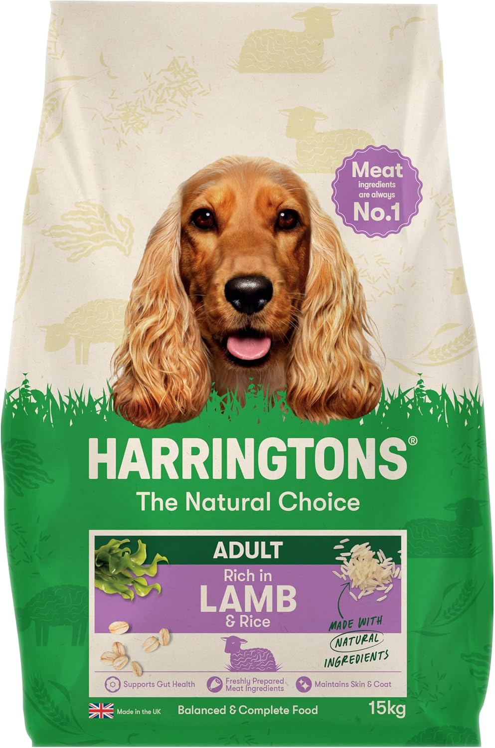 Harringtons Complete Dry Adult Dog Food Lamb & Rice – 15KG