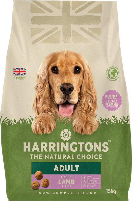 Harringtons Complete Dry Adult Dog Food Lamb & Rice – 15KG