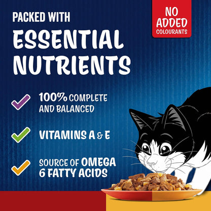 FELIX Doubly Delicious Adult Wet Cat Food Countryside Selection – 120 x 85g