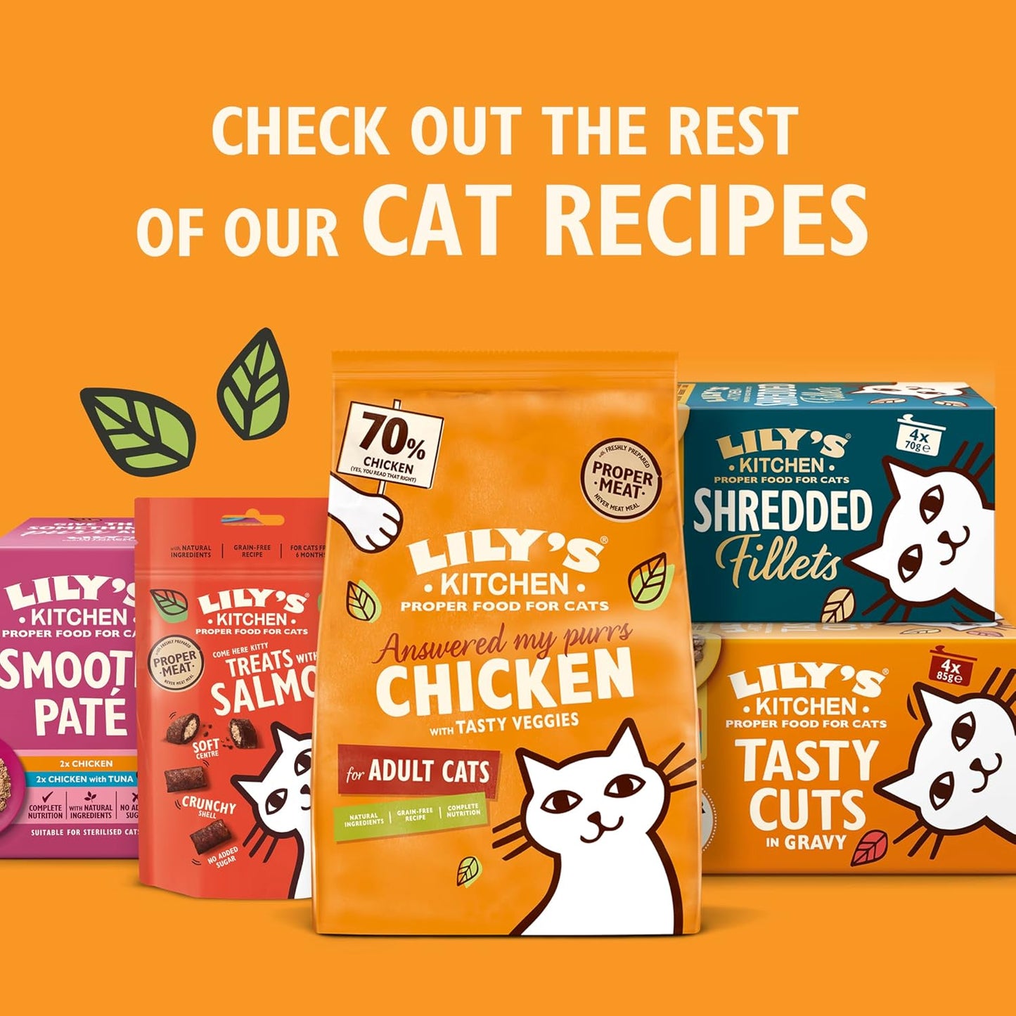 Lily’s Kitchen Tasty Cuts in Gravy Adult Wet Cat Food – 48 x 85g
