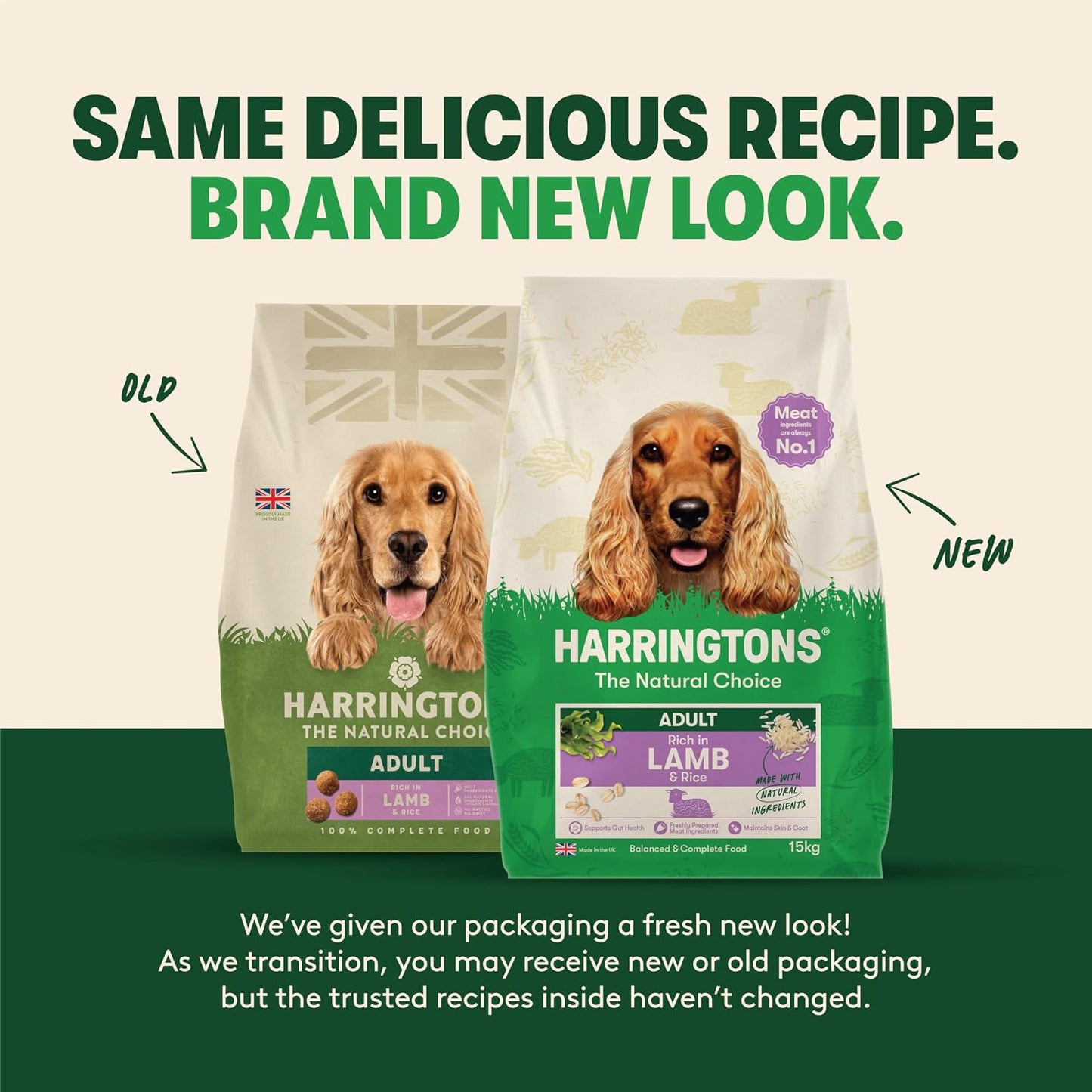 Harringtons Complete Dry Adult Dog Food Lamb & Rice – 15KG