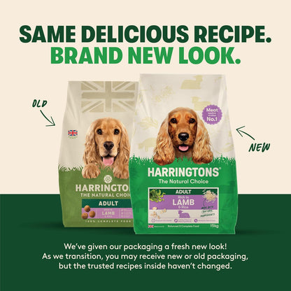Harringtons Complete Dry Adult Dog Food Lamb & Rice – 15KG