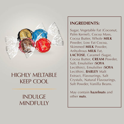 Lindt Lindor Silver Assorted Chocolate Truffles – 1kg Bag