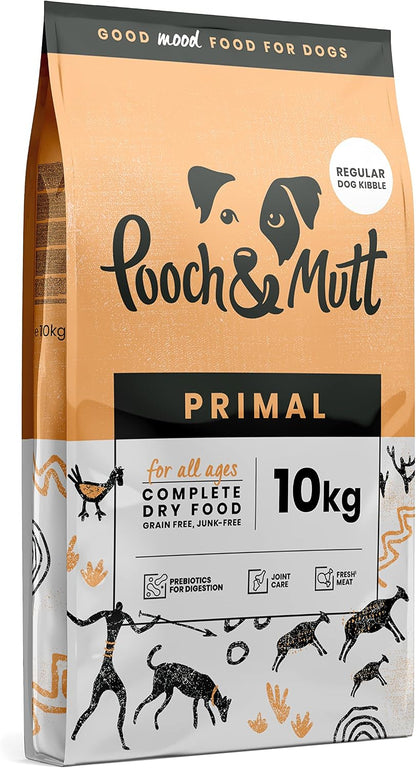 Pooch & Mutt Primal High Protein Dry Dog Food – Lamb & Ostrich 10KG | Grain-Free & Joint Support