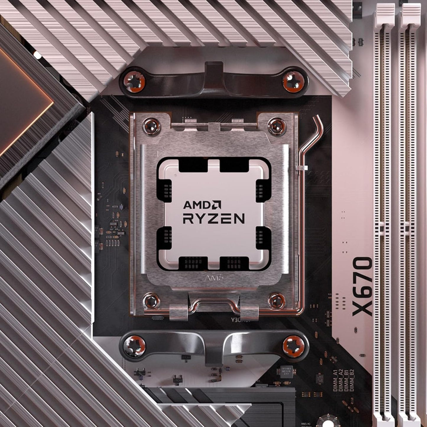 AMD Ryzen 5 8600G Processor with Radeon 760M Graphics & Wraith Stealth Cooler (6-Core, 12-Thread, AM5)