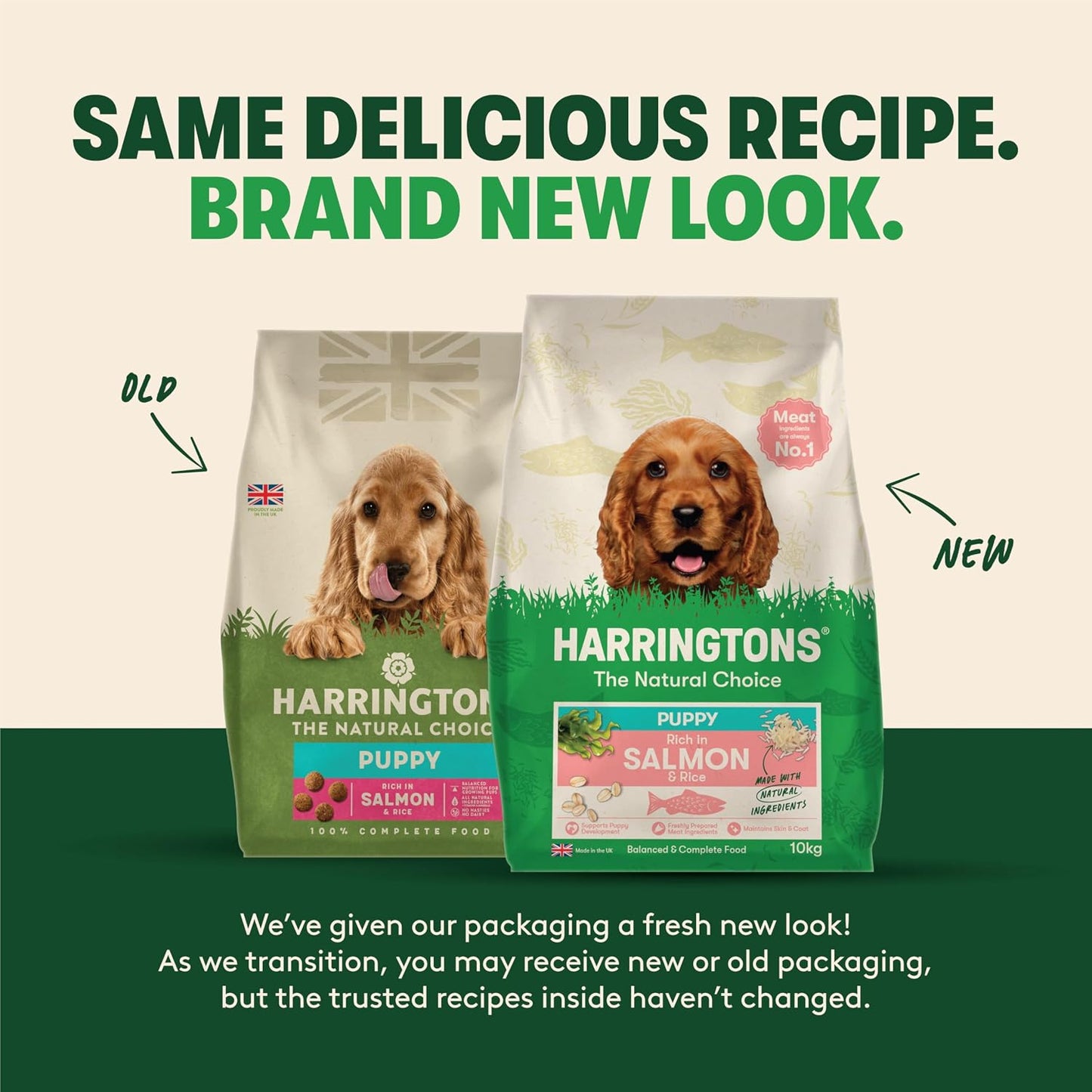 Harringtons Complete Dry Puppy Food Salmon & Rice – 10KG